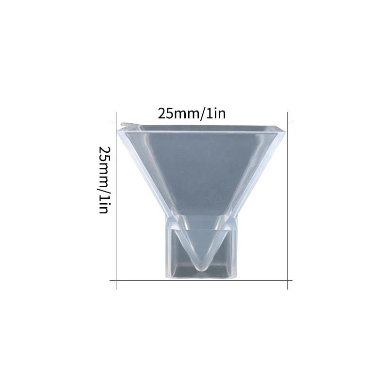 Transparent Pyramid Silicone Mould for DIY Resin Ornaments