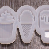 Ice Cream Cone Silicone Mold Woman Keychain Pendant DIY Crafts