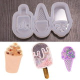 Ice Cream Cone Silicone Mold Woman Keychain Pendant DIY Crafts