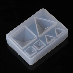 Geometric Triangle Mirror Craft Silicone Mold Resin for Jewelry Making DIY