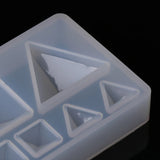 Geometric Triangle Mirror Craft Silicone Mold Resin for Jewelry Making DIY