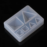 Geometric Triangle Mirror Craft Silicone Mold Resin for Jewelry Making DIY