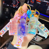 Luminous Perfume Floating Bottle Keychain Pendant
