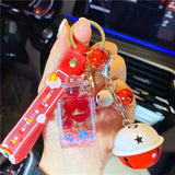 Luminous Perfume Floating Bottle Keychain Pendant