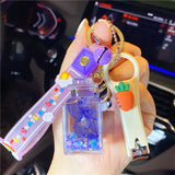 Luminous Perfume Floating Bottle Keychain Pendant