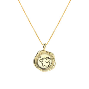 Sterling Silver Baby Elephant Pendant Necklace Sweet Female Jewelry