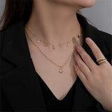 925 Silver Slim Star Choker Necklace for Women Clavicle Chain Jewelry