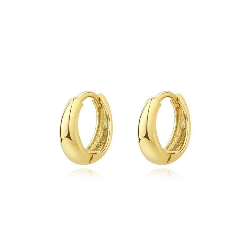 925 Silver Small Hoop Earrings for Women Light Jewelry