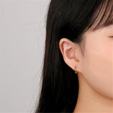 925 Silver Small Hoop Earrings for Women Light Jewelry