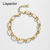 925 Silver Hip Hop Bracelet Unisex Jewelry