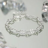 925 Silver Hip Hop Bracelet Unisex Jewelry
