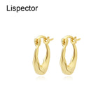 925 Silver Irregular Hoop Earrings Light Geometric Ear Party Jewelry