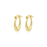 925 Silver Irregular Hoop Earrings Light Geometric Ear Party Jewelry