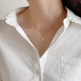925 Sterling Silver Irregular Pendant Necklace for Women