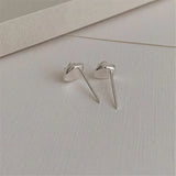925 Silver Zircon Stud Earrings Women Casual Small Wedding Jewelry Gift