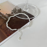 925 Silver Cube Chain Bracelet for Women Party Jewelry Gift