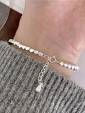 925 Silver Cube Chain Bracelet for Women Party Jewelry Gift