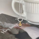 925 Silver Bell Pendant Necklace for Women Party Jewelry