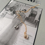 925 Silver Love Heart Pendant Necklace Bead Chain Couple Gift