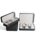 Litchi Grain Leather Watch Case Storage Box - Women's Watch Display Box