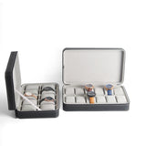 Litchi Grain Leather Watch Case Storage Box - Women's Watch Display Box