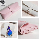 Simplicity PU Leather Glasses Box Folding Eyewear Case