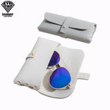 Simplicity PU Leather Glasses Box Folding Eyewear Case