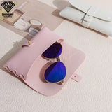 Simplicity PU Leather Glasses Box Folding Eyewear Case