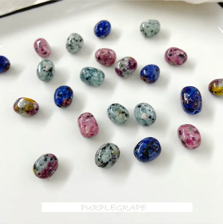 Vintage Natural Stone Jewelry Materials DIY Earrings