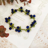 French Forest Baroque Pearl Stone Cranberry Bracelet Necklace
