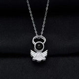 Angel Necklace Projection Pendant Jewelry Memorial