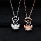 Angel Necklace Projection Pendant Jewelry Memorial