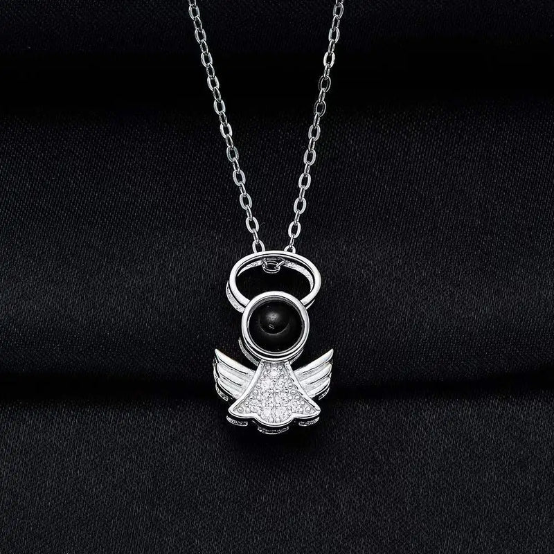 Angel Necklace Projection Pendant Jewelry Memorial