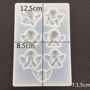 Angel Shape Silicone Mold DIY Clay UV Epoxy Resin Pendant Mould