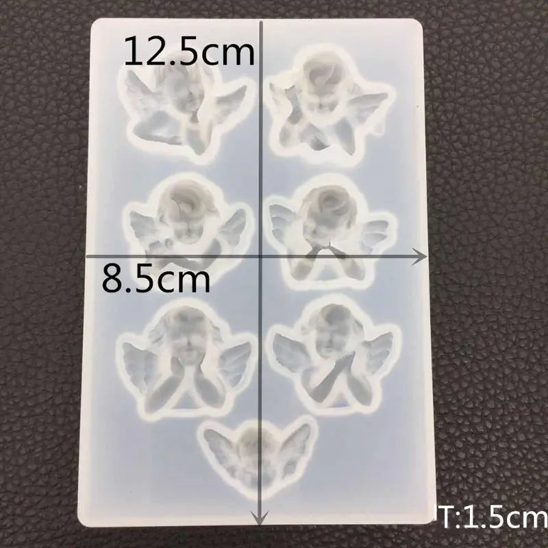 Angel Shape Silicone Mold DIY Clay UV Epoxy Resin Pendant Mould