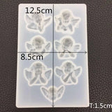 Angel Shape Silicone Mold DIY Clay UV Epoxy Resin Pendant Mould