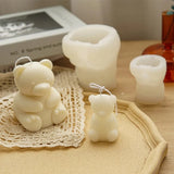 Little Bear Decoration 3D Candle Soap Mould DIY Candle Epoxy Mold