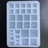 Little Bear Quicksand Silicone Mold for Pendant Making