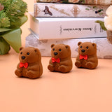 Little Brown Bear Jewelry Box with Gentleman Bear Design