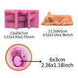 Cat Gypsum Flower Pot Silicone Resin Mold Succulent Vase Cement Candle Holder