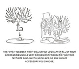 Deer Jewelry Display Stand Tray Tree Organizer Holder 25*15*22cm