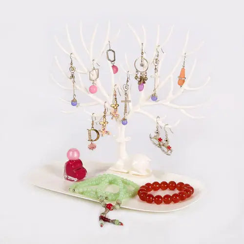 Deer Jewelry Display Stand Tray Tree Organizer Holder 25*15*22cm