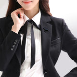 Enamel Elephant Brooch Men Women Collar Pins Scarf Buckle