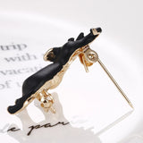 Enamel Elephant Brooch Men Women Collar Pins Scarf Buckle