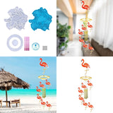 Flamingo Silicone Wall-mounted Wind Chime Mold DIY Keychain Pendant Resin Mold