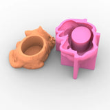 Gypsum Silicone Mold for Succulents Concrete Flower Pot Vase Plaster Cement Mold