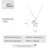 Little Horse Pendant S925 Sterling Silver Necklace for Women