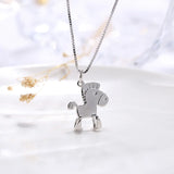 Little Horse Pendant S925 Sterling Silver Necklace for Women