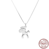 Little Horse Pendant S925 Sterling Silver Necklace for Women
