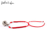 Buddhist Lucky Bell Bead Charm Bracelet Red Rope Budda Bracelet
